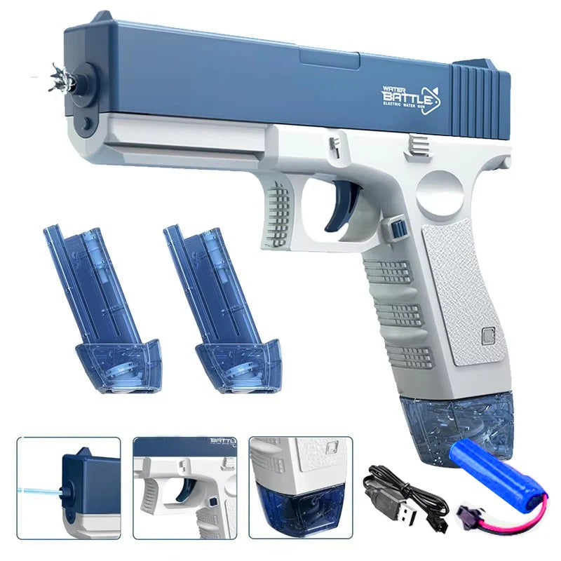 Automatic Electric Water Gun Toy - Portable Burst Water Gun - Kids Outdoor Water Toys