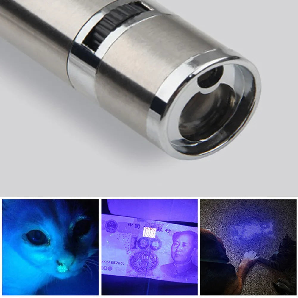 Pointers USB Rechargeable 3-in-1 Flashlight Infrared Multifunctional Built-in Battery Detector Lighting Pet Cat