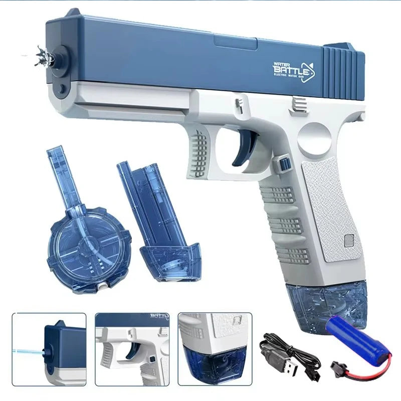 Automatic Electric Water Gun Toy - Portable Burst Water Gun - Kids Outdoor Water Toys