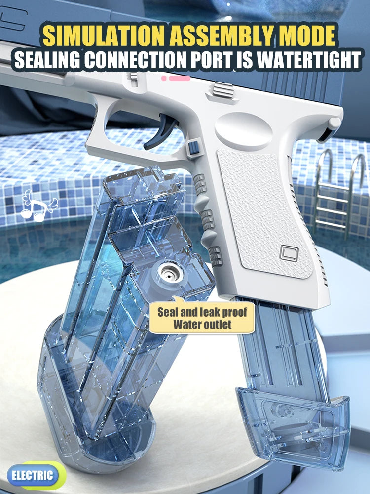 Automatic Electric Water Gun Toy - Portable Burst Water Gun - Kids Outdoor Water Toys